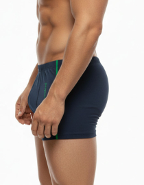 Памучен боксер в тъмно синьо с акценти, 12