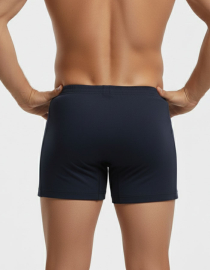 Памучен боксер в тъмно синьо с акценти, 4