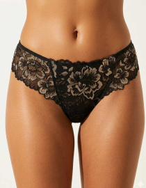 Дантелена бикина с голям памучен детайл отпред, Prima, двуцветна, 253