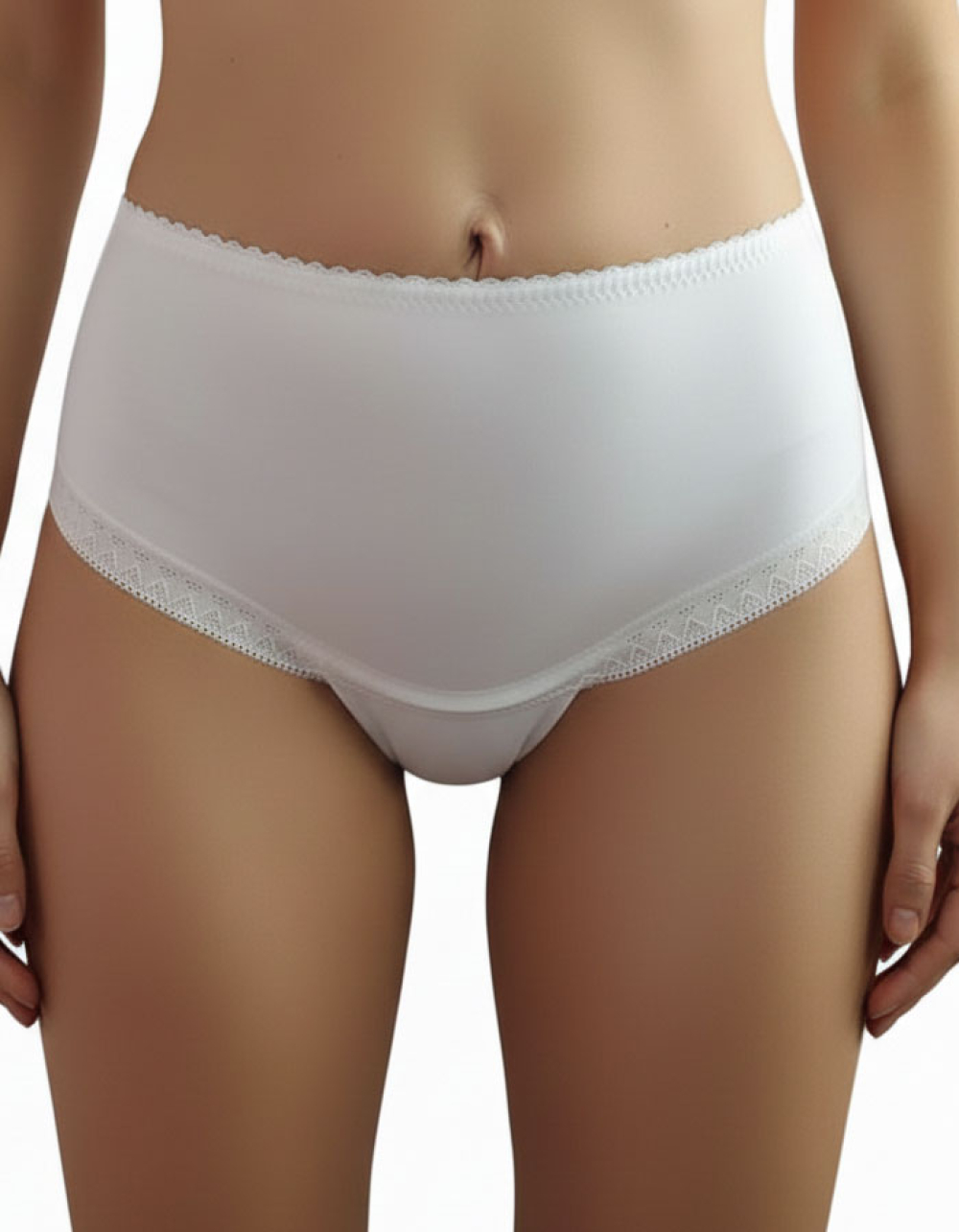 Памучна бикина с висока талия, Need it, бяла, 266